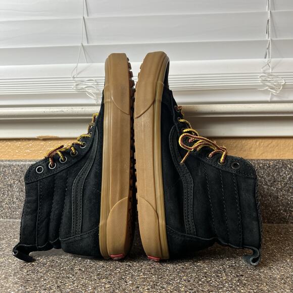 Vans Shoes Mens 6.5 Ultrarange Heiq Eco Dry Black Suede Sk8 Hi Gum Sole Womens 8 - Picture 5 of 11